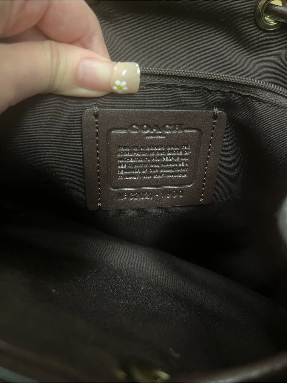 COACH Pink Leather Colorblock Backpack with Logo Pocket